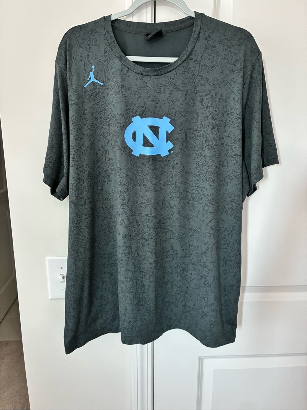 Nike Jordan North Carolina Tar Heels Black Performance T‑Shirt XL